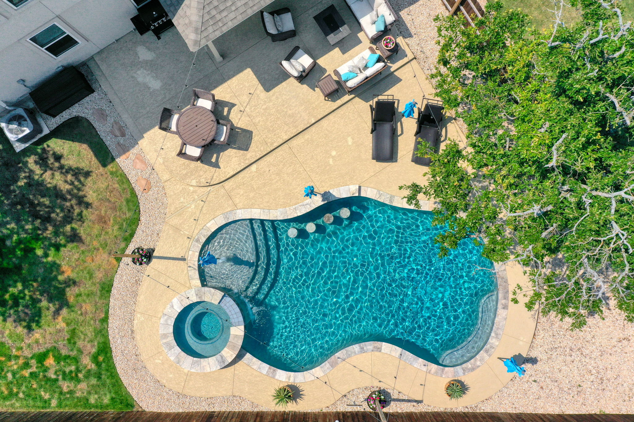 Aerial of Pool