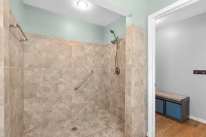 Main Level Bath with No Threshold Shower