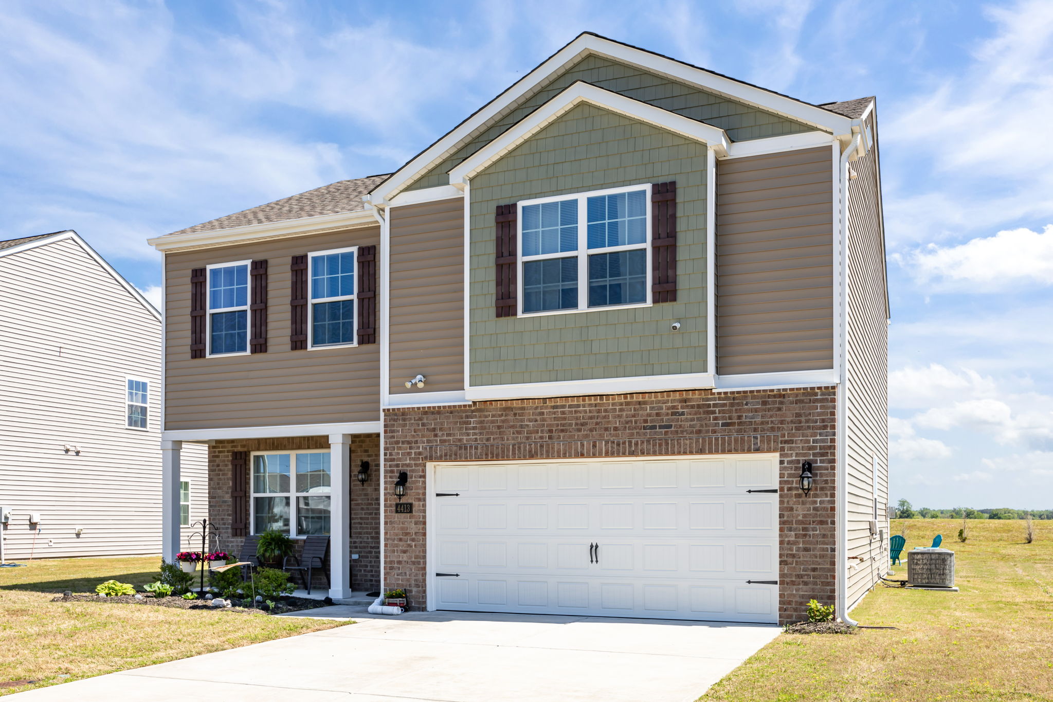 Two-Car Garage and Driveway