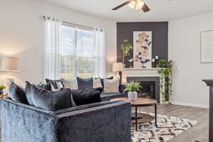Living Area w/ Gas Fireplace