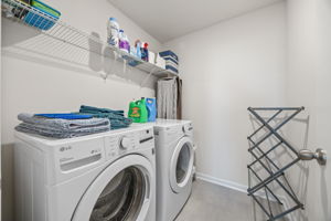 Laundry Room w/ Shelving