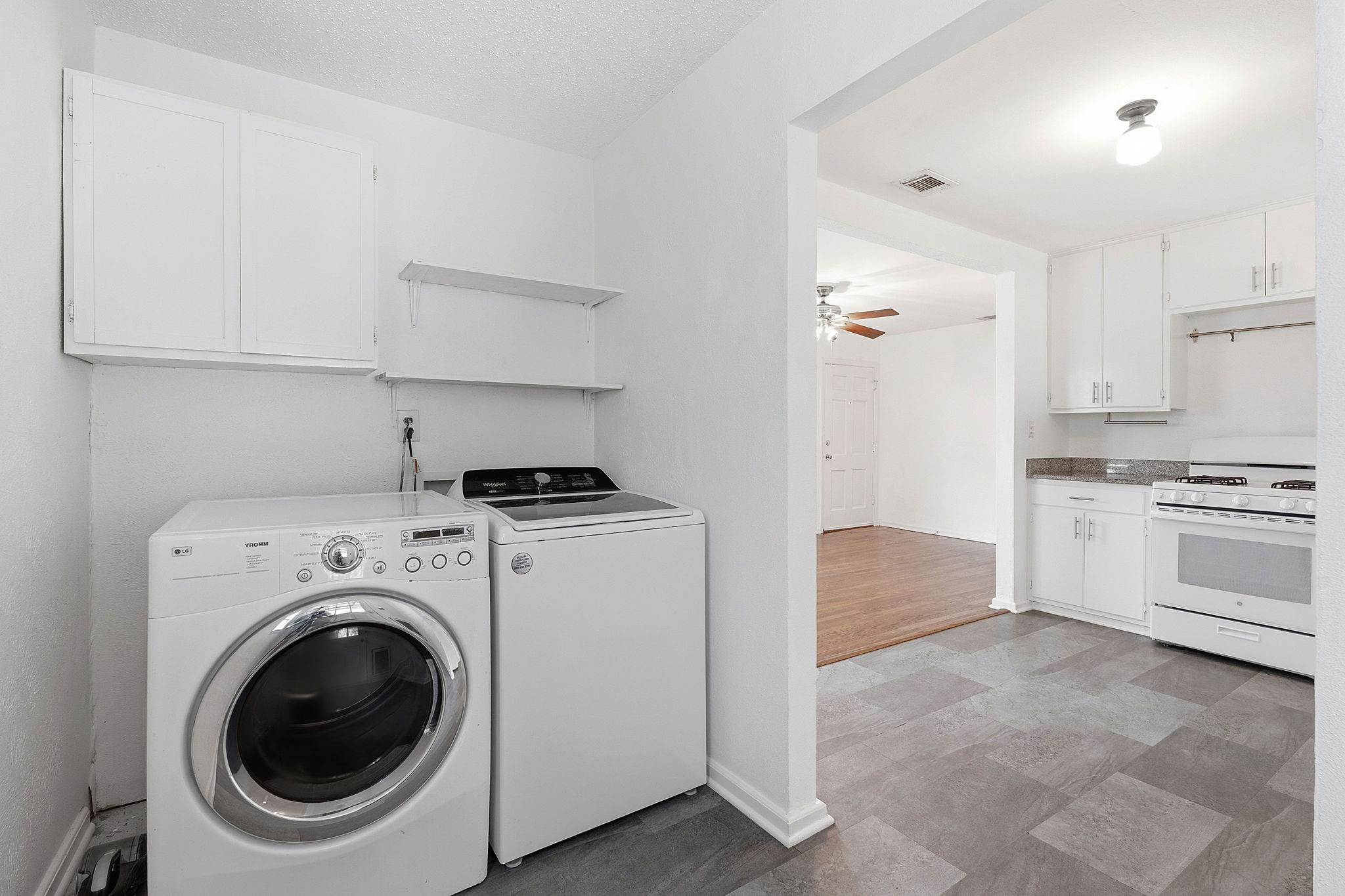 Prior owners added a laundry/mud room.