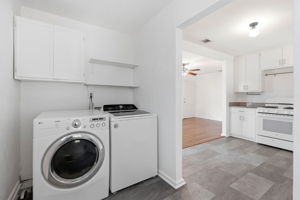 Prior owners added a laundry/mud room.