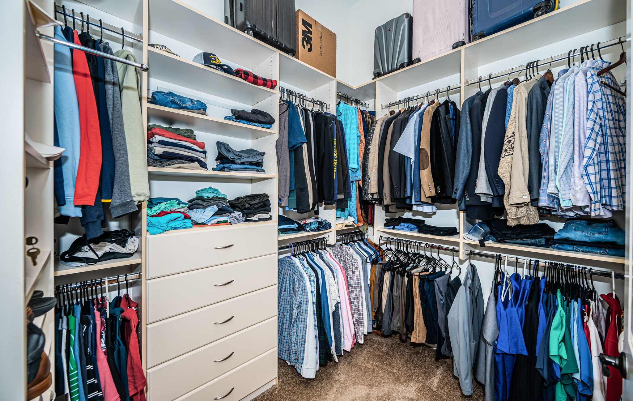 First Floor Master Bedroom Walk-in Closet2a