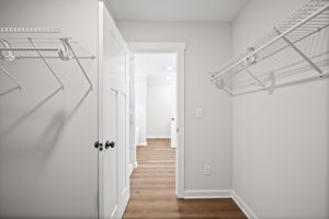 Primary closet