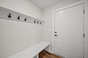 Drop zone from garage entry door