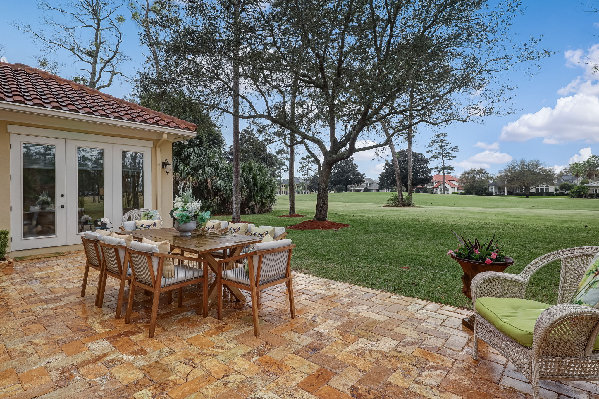 Open Patio Overlooking Golf Course