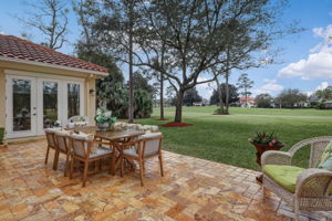 Open Patio Overlooking Golf Course