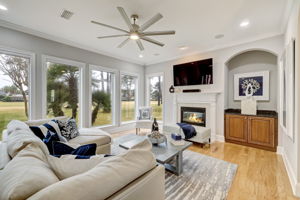 Gas Fireplace & Furniture Niche