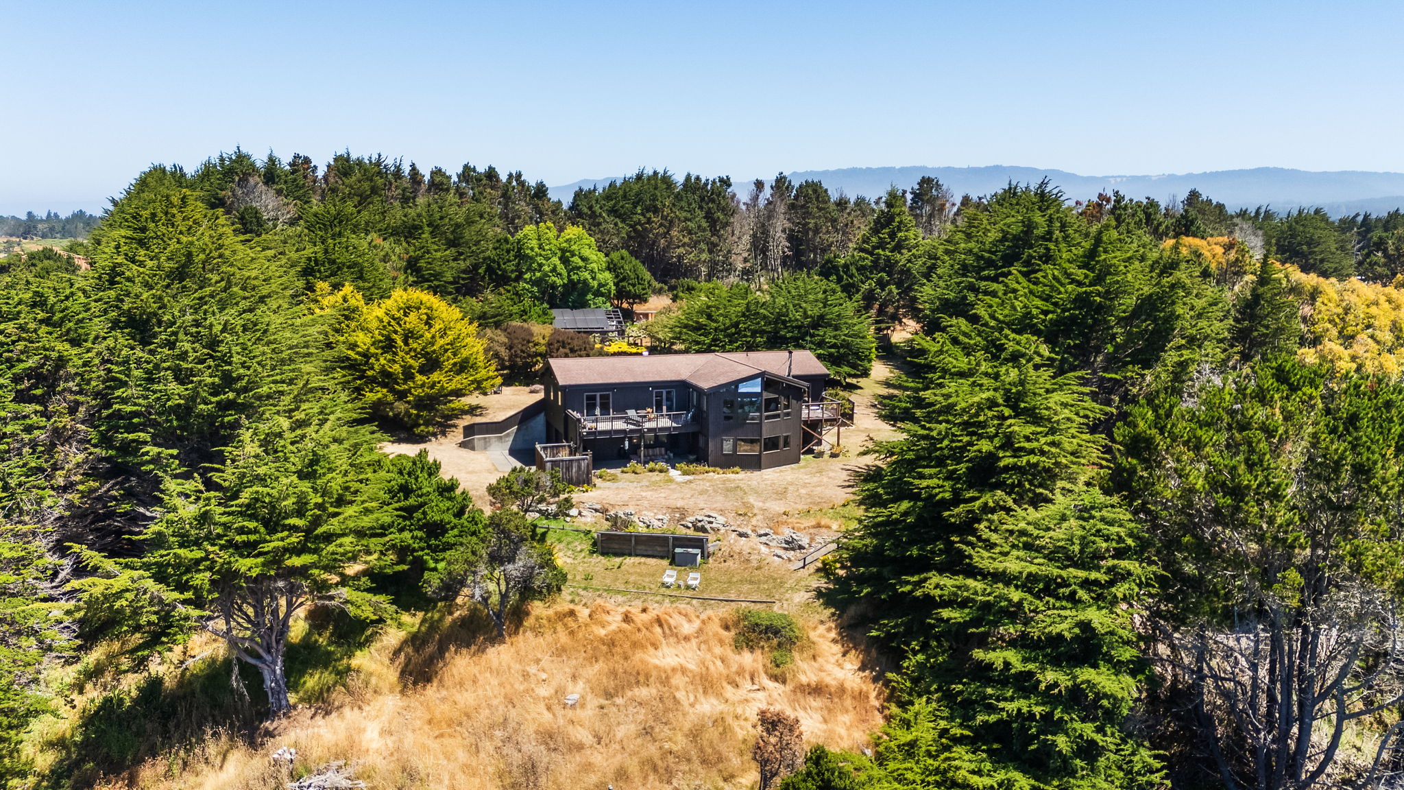 Arial view of house