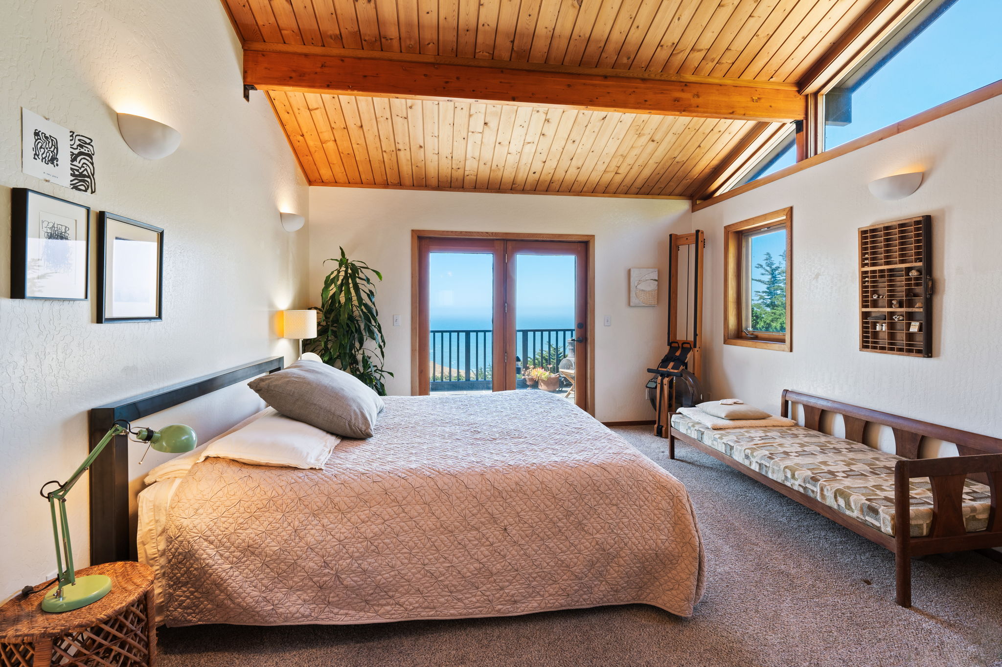 Primary bedroom with ocean view