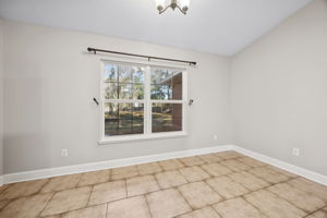 Dining Area with 5 1/4" Baseboards throughout the Home