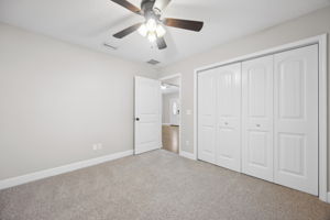 Bedroom 2 with New Carpet and Paint