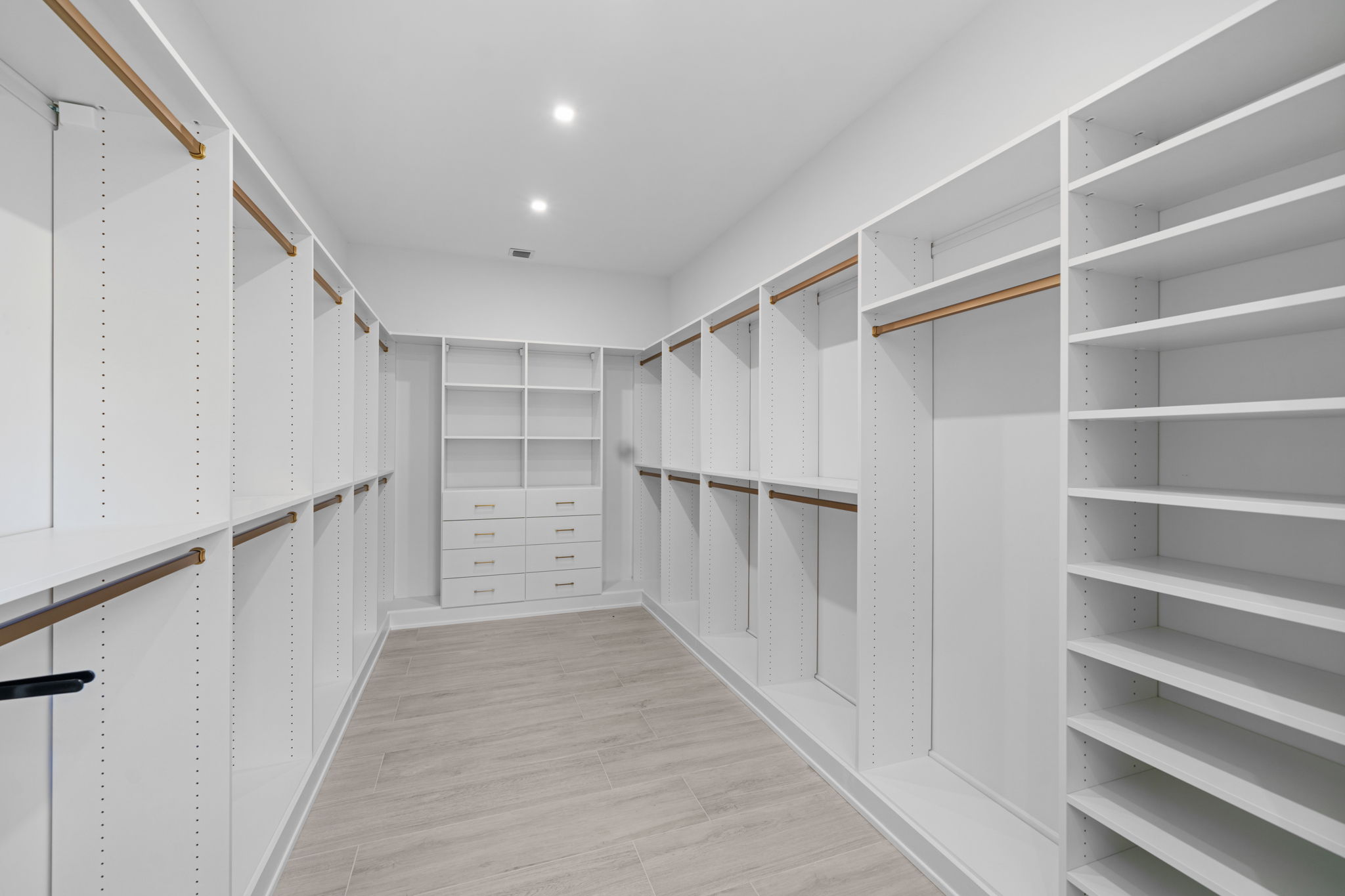 Huge walk in master closet