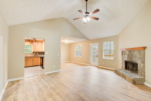 6 Living Room B w Kitchen + Dining