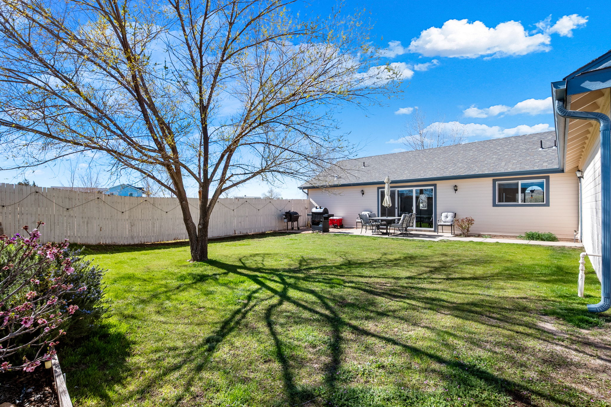 Backyard is Privacy Fenced.