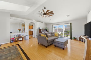 Living Room has Slider Access to Backyard.