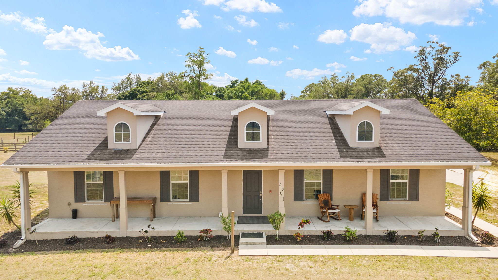 Aerial Front Exterior 1