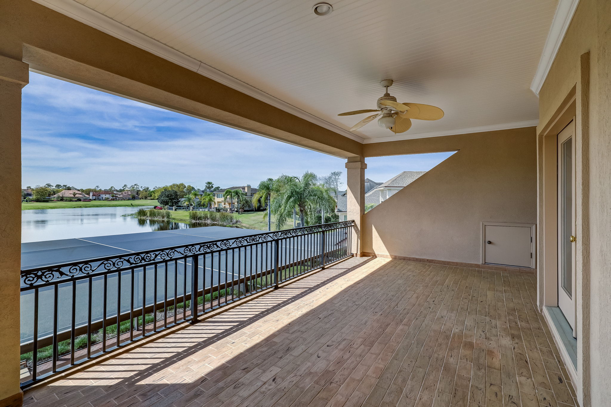 Rear Balcony Overlooking Lake