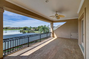 Rear Balcony Overlooking Lake