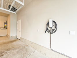 EV charger in garage