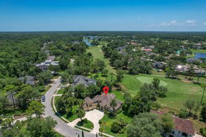 Aerial View of Home & Golf Course