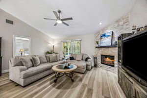 Wood Burning Fireplace