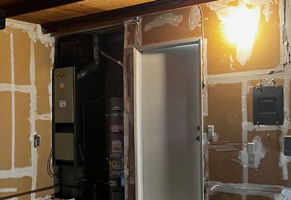 View of Heater and Water Heater Double Strapped