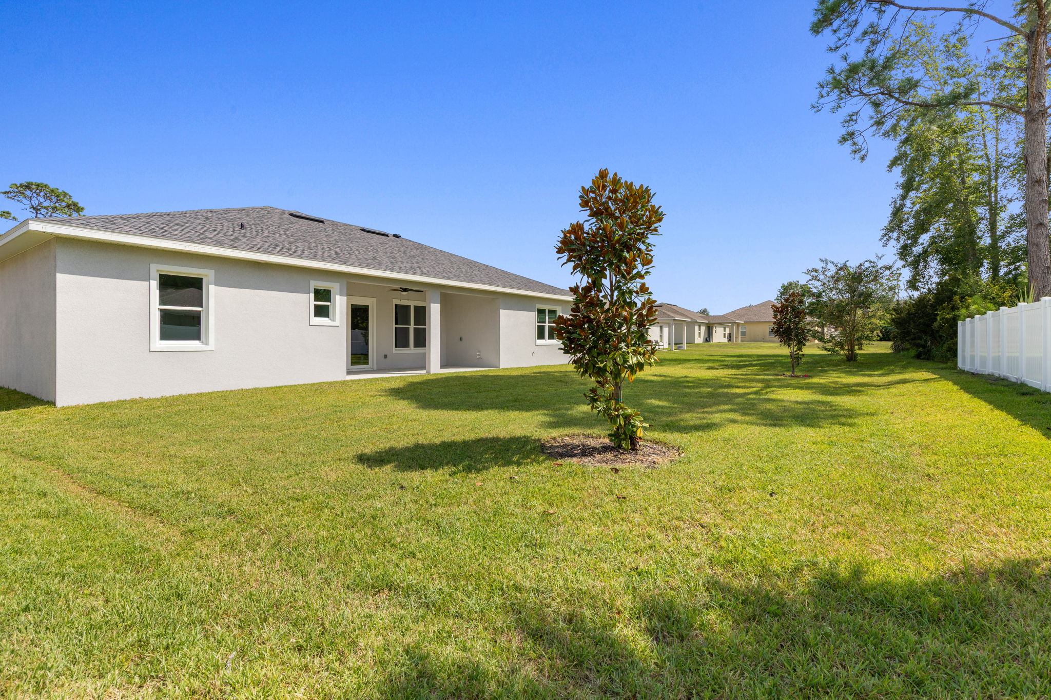 Large backyard