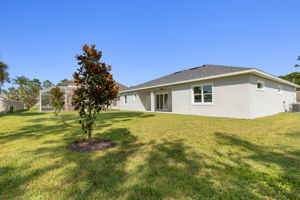 Large backyard