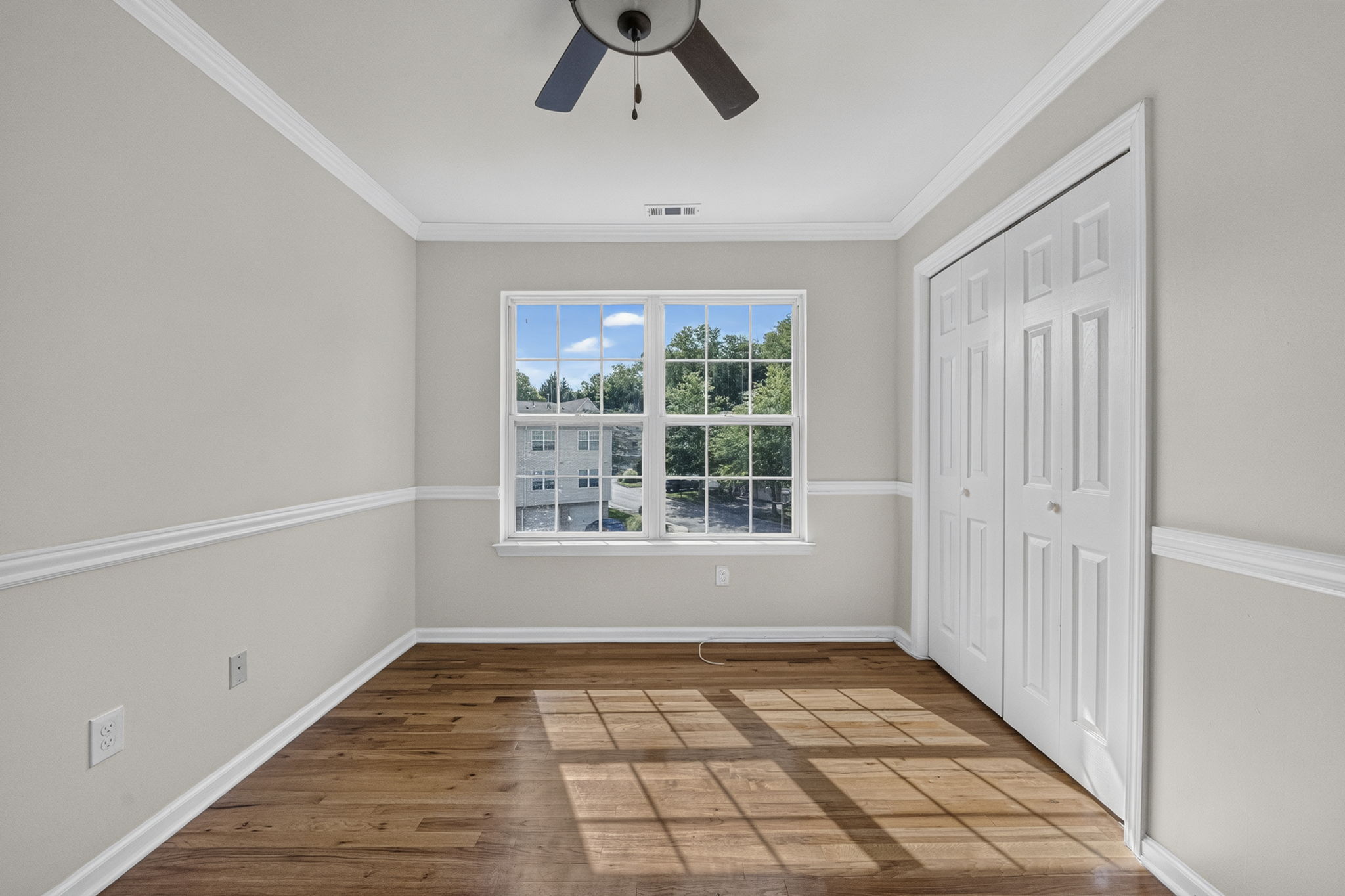 Bedroom #2 with a custom built closet