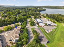 Drone View of Complex: arrow points to complex, nearby AP Terhune Elementary School.