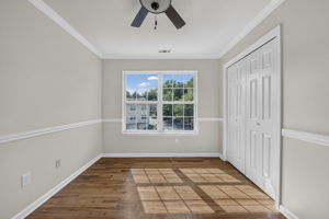 Bedroom #2 with a custom built closet