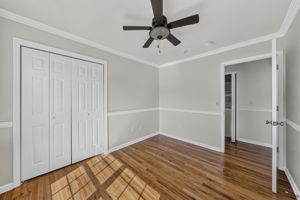 Bedroom #2 with a custom built closet