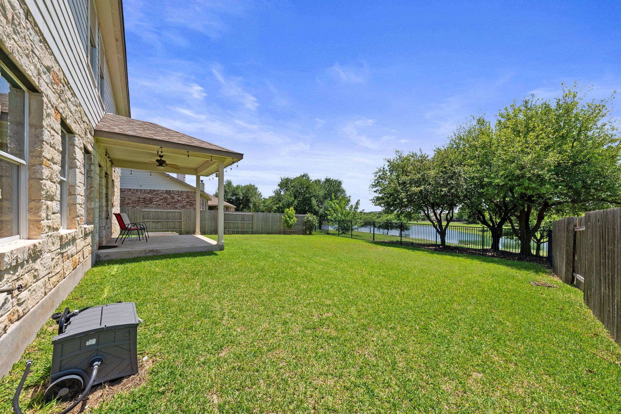 View from the back yard.