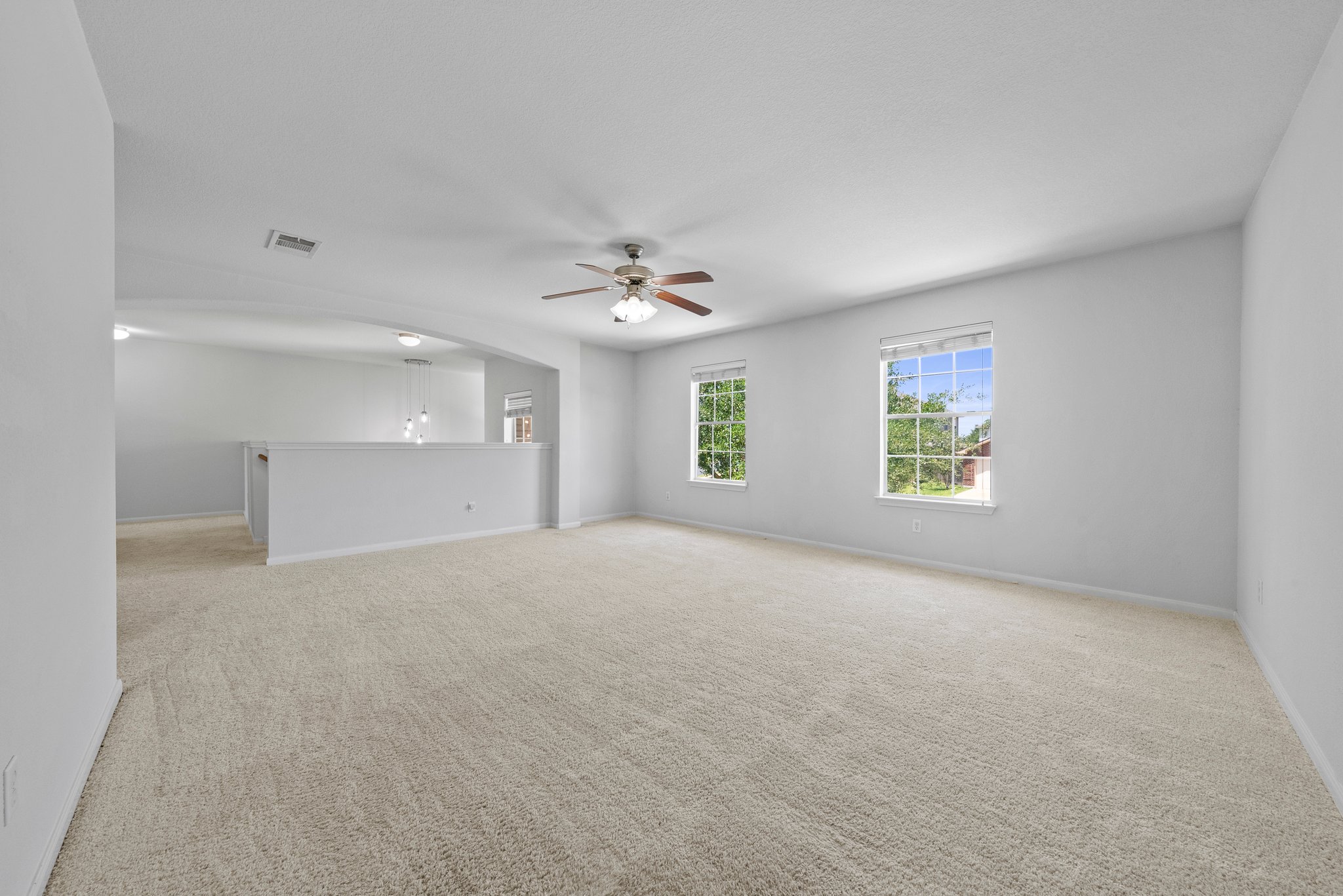 Upstairs living area.