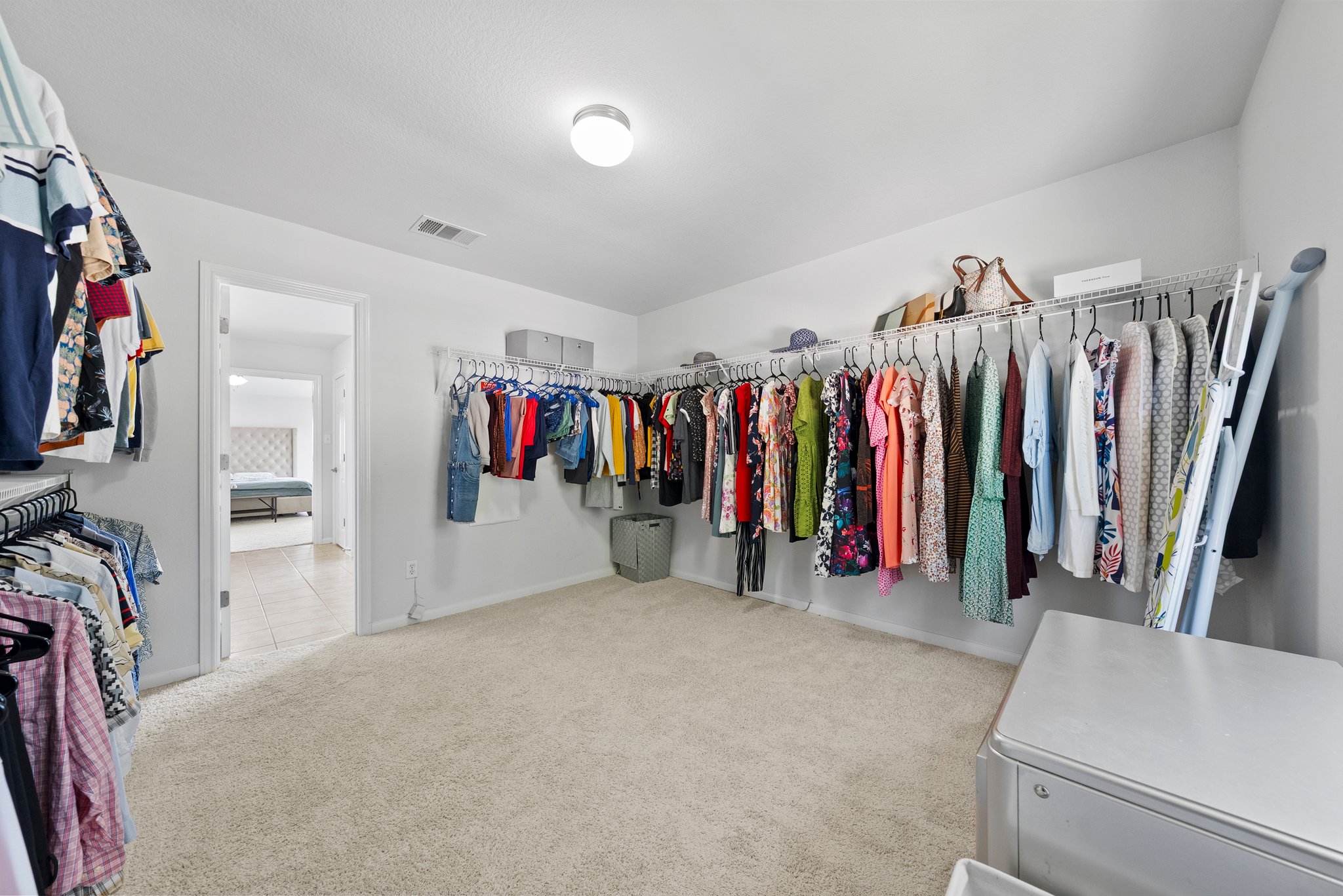 This amazing primary closet is huge!