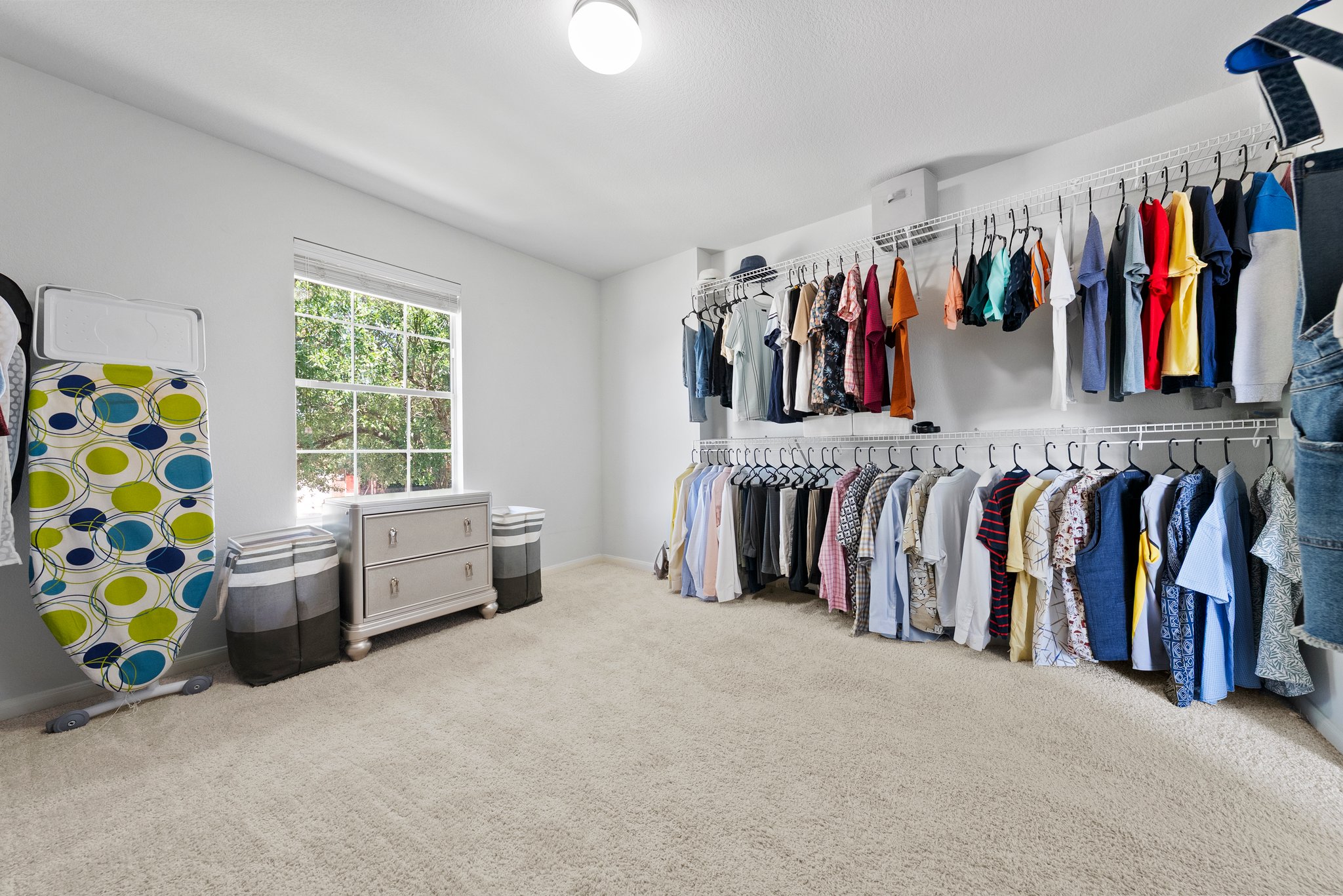This amazing primary closet is huge!