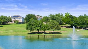 Community pond.