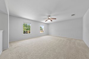 Upstairs living area.