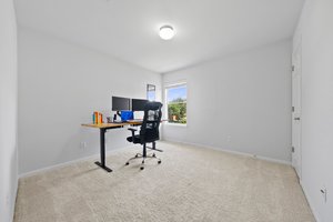 One of four upstairs bedrooms.