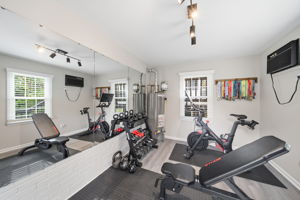 Fitness Room Behind The Garage