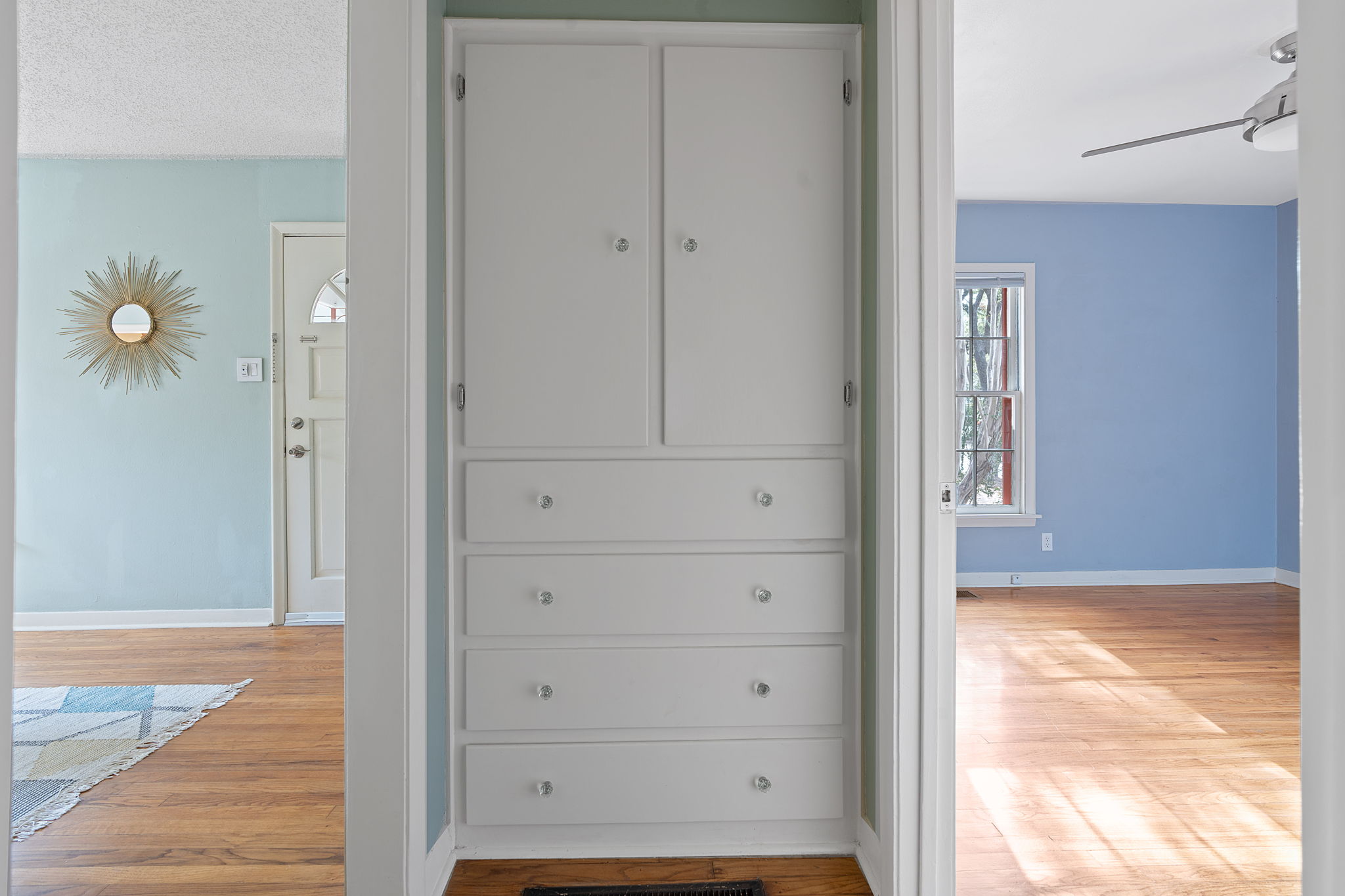 Hallway's original built-ins.