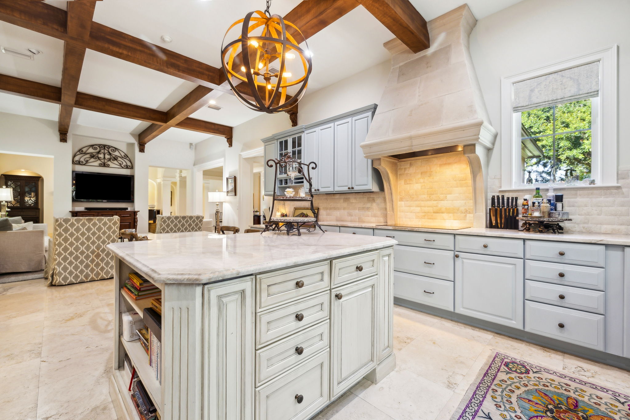 Kitchen Opens to Family