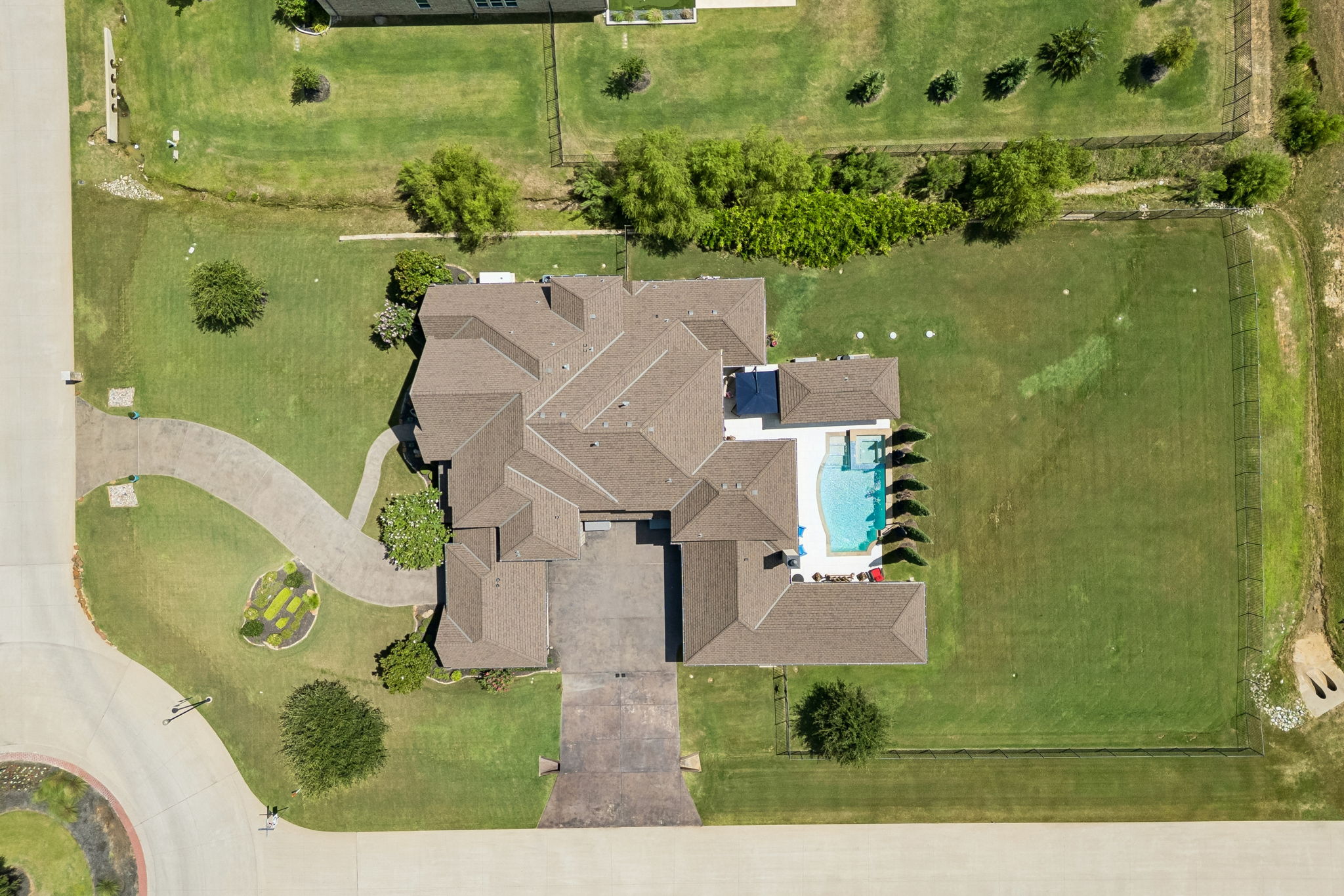 Areal View - 1 Acre Lot