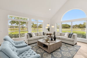 Family Room with Wall of Windows