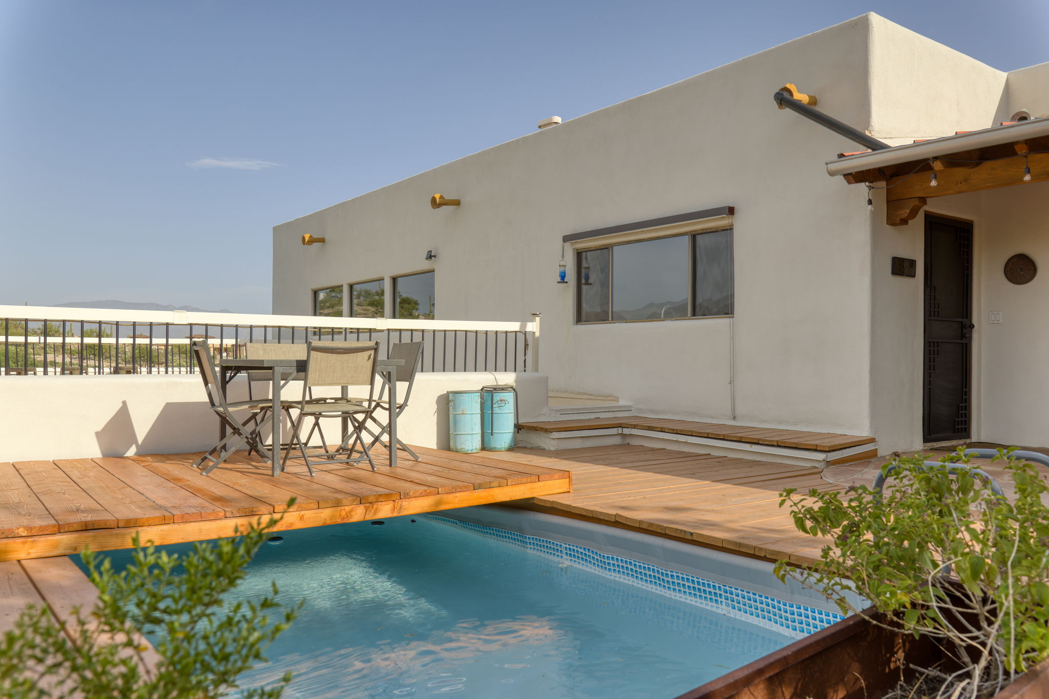 Pool with removable deck