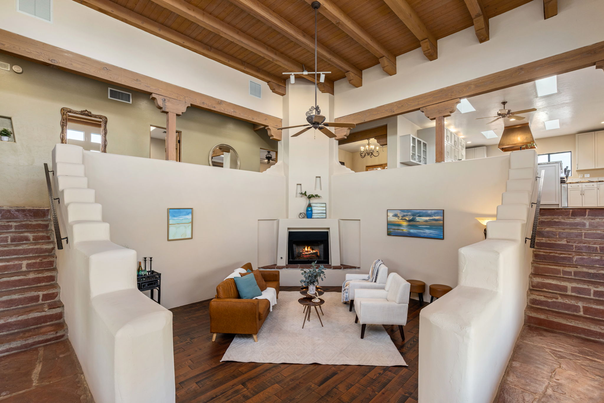 View of living room from front door