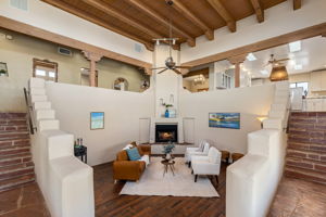 View of living room from front door
