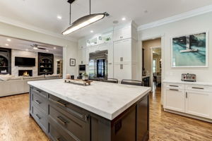 Kitchen opens to Family Room